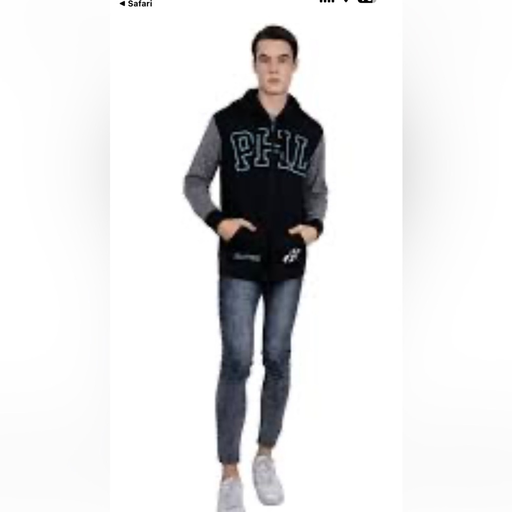 Black and Gray Kids Jacket